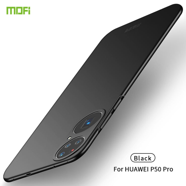 For Huawei P50 Pro MOFI Frosted PC Ultra-thin Hard Case(Black) - Huawei Cases by MOFI | Online Shopping South Africa | PMC TechLife | Buy Now Pay Later Mobicred