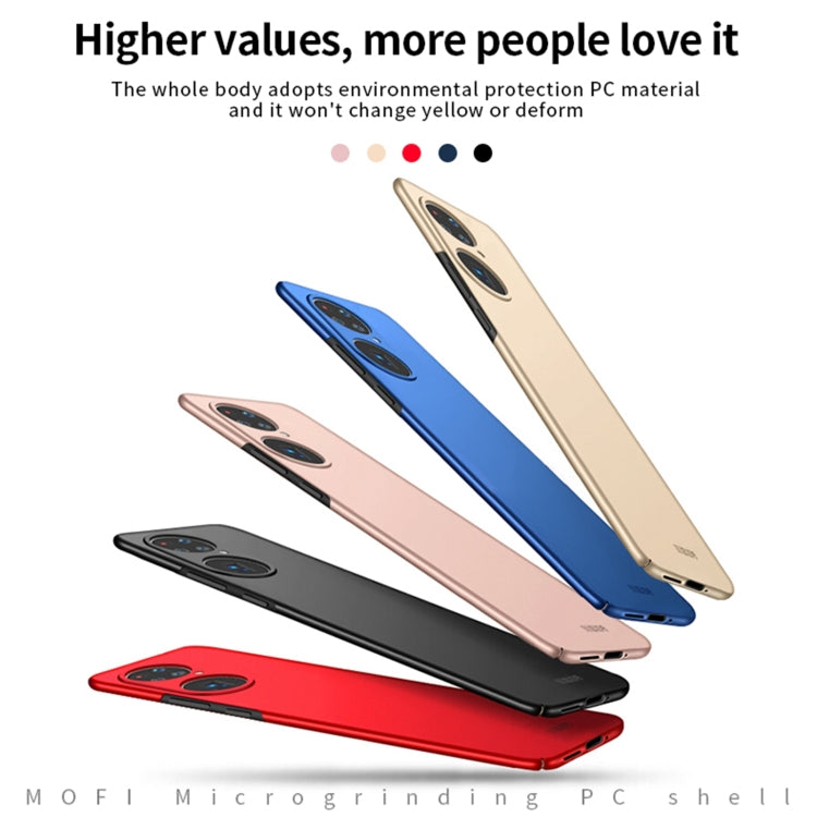 For Huawei P50 Pro MOFI Frosted PC Ultra-thin Hard Case(Blue) - Huawei Cases by MOFI | Online Shopping South Africa | PMC Jewellery