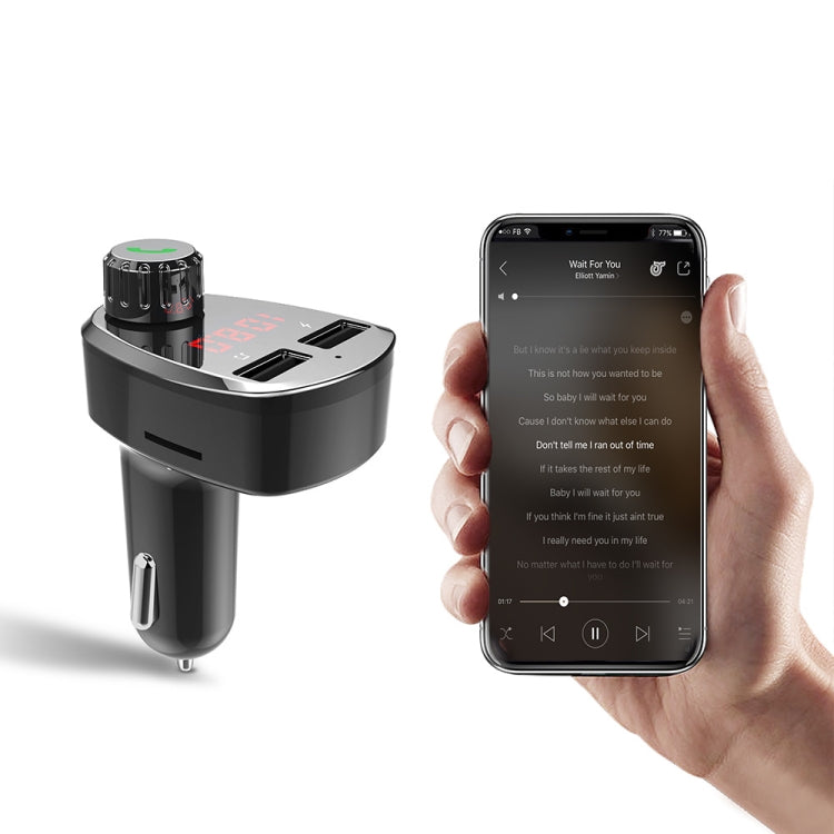 G13 Car MP3 Player Bluetooth Hands-free Device FM Transmitter Car Kit Dual USB Fast Charger - Bluetooth Car Kits by PMC TechLife | Online Shopping South Africa | PMC TechLife | Buy Now Pay Later Mobicred