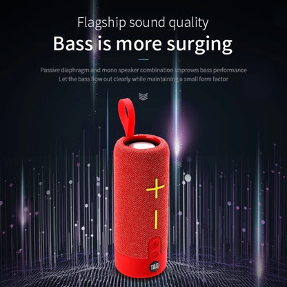 T&G TG619 Portable Bluetooth Wireless Speaker Waterproof Outdoor Bass Subwoofer Support AUX TF USB(Peacock Blue) - Desktop Speaker by T&G | Online Shopping South Africa | PMC Jewellery | Buy Now Pay Later Mobicred