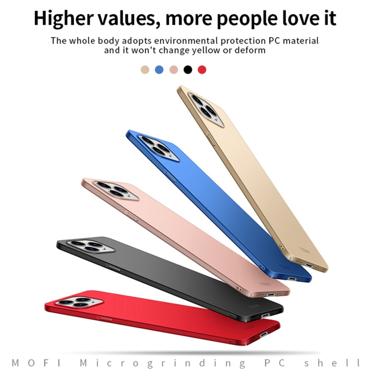 For iPhone 13 Pro MOFI Frosted PC Ultra-thin Hard Case(Blue) - iPhone 13 Pro Cases by MOFI | Online Shopping South Africa | PMC TechLife | Buy Now Pay Later Mobicred