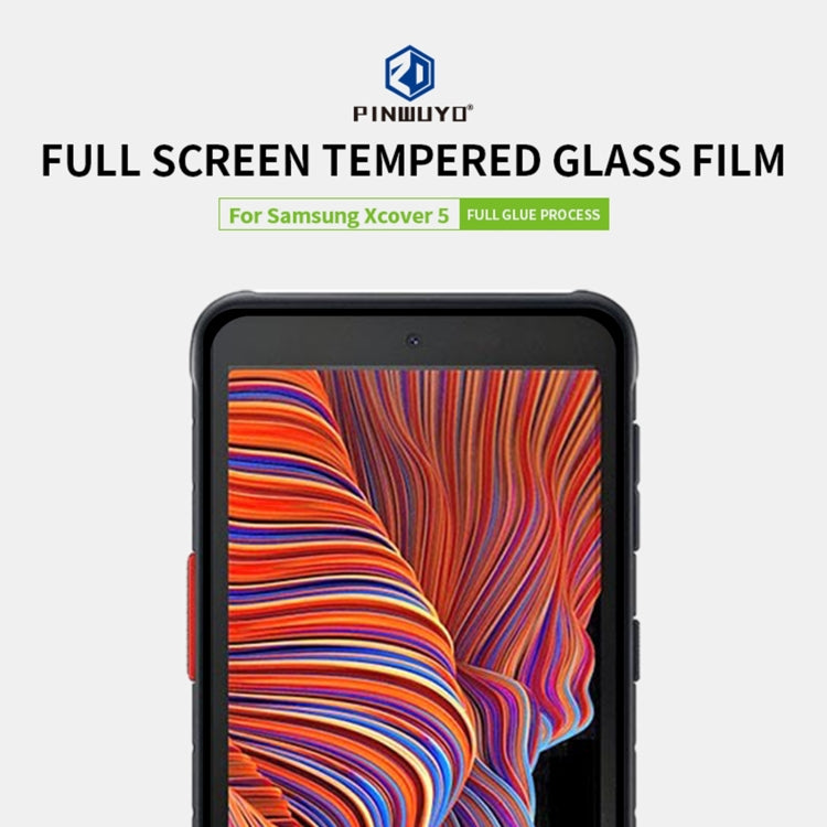 For Samsung Galaxy Xcover 5 MOFI 9H 2.5D Full Screen Tempered Glass Film(Black) - free shipping - PMC TechLife - Order now!