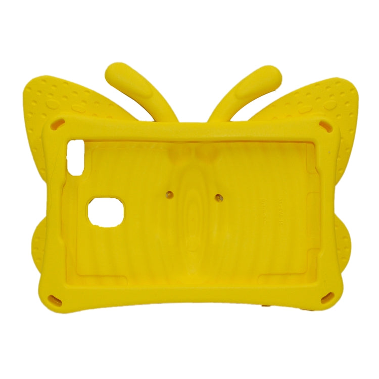For Lenovo Tab E8 TB8304F / N 8.0 Butterfly Bracket Style EVA Children Falling Proof Cover Protective Case(Yellow) - Lenovo by PMC TechLife | Online Shopping South Africa | PMC TechLife | Buy Now Pay Later Mobicred