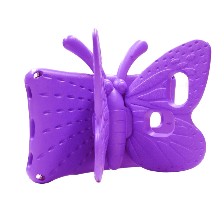 For Amazon Kindle Fire HD 8 2020 Butterfly Bracket Style EVA Children Falling Proof Cover Protective Case(Purple) - Amazon by PMC TechLife | Online Shopping South Africa | PMC TechLife | Buy Now Pay Later Mobicred