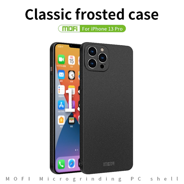 For iPhone 13 Pro MOFI Fandun Series Frosted PC Ultra-thin All-inclusive Protective Case (Red) - free shipping - PMC TechLife - Order now!