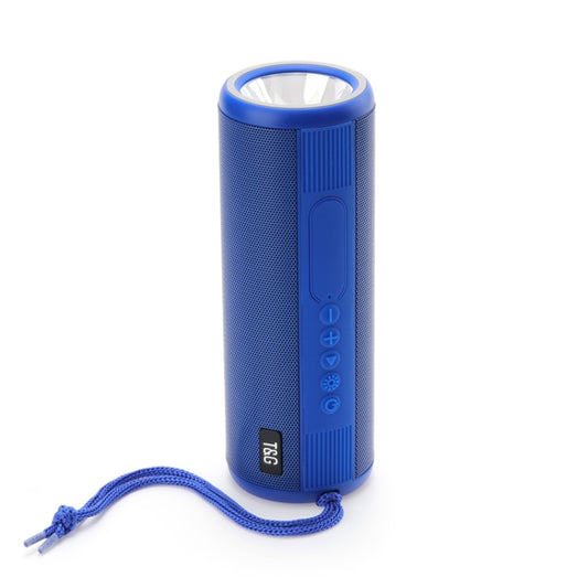 T&G TG635 Portable Outdoor Waterproof Bluetooth Speaker with Flashlight Function(Blue) - Waterproof Speaker by T&G | Online Shopping South Africa | PMC Jewellery | Buy Now Pay Later Mobicred