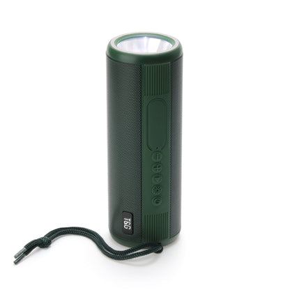 T&G TG635 Portable Outdoor Waterproof Bluetooth Speaker with Flashlight Function(Green) - Waterproof Speaker by T&G | Online Shopping South Africa | PMC Jewellery | Buy Now Pay Later Mobicred