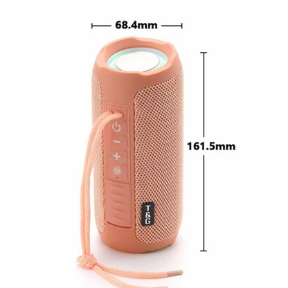 T&G TG227 Outdoor Portable Waterproof Bluetooth Music Speaker with LED Support FM / TF / USB(Red) - Desktop Speaker by T&G | Online Shopping South Africa | PMC Jewellery | Buy Now Pay Later Mobicred