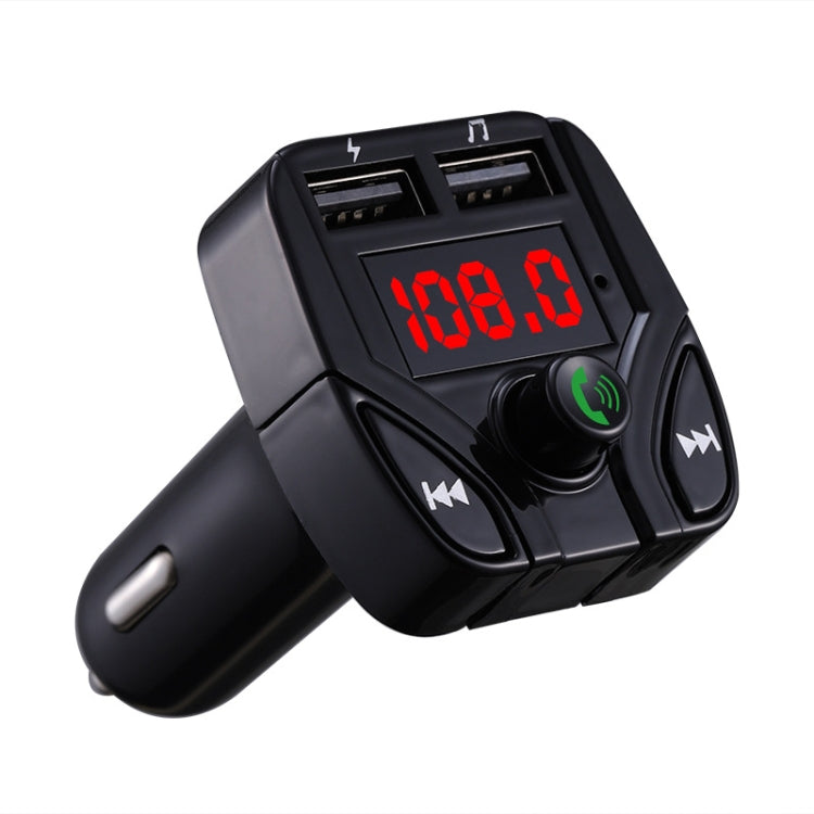 C4 Bluetooth MP3 Hands-free Car Device LCD FM Transmitter Dual USB Charger - Bluetooth Car Kits by PMC TechLife | Online Shopping South Africa | PMC TechLife | Buy Now Pay Later Mobicred