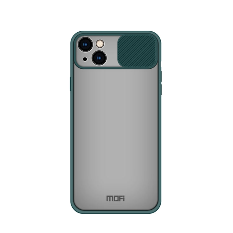 For iPhone 13 MOFI Translucent Frosted PC + TPU Phone Case(Green) - iPhone 13 Cases by MOFI | Online Shopping South Africa | PMC Jewellery