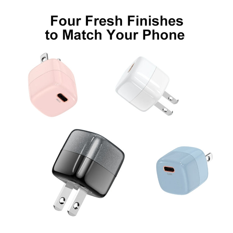 ENKAY APQ-011 Mini PD 20W USB-C / Type-C Port Fast Charger, US Plug(Pink) - free shipping - PMC TechLife - Order now!