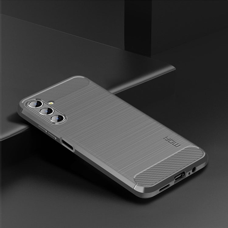 For Samsung Galaxy A13 5G MOFI Gentleness Series Brushed Texture Carbon Fiber Soft TPU Case(Gray) - Galaxy Phone Cases by MOFI | Online Shopping South Africa | PMC Jewellery | Buy Now Pay Later Mobicred