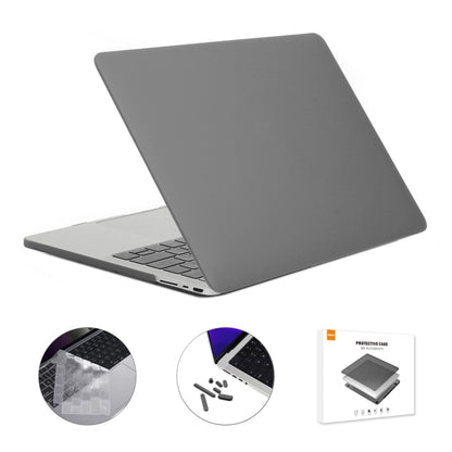 ENKAY Hat-Prince 3 in 1 Matte Laptop Protective Case + TPU Keyboard Film + Anti-dust Plugs Set for MacBook Pro 14.2 inch A2442 2021/A2779 2023, Version:US Version(Grey) - MacBook Pro Cases by ENKAY | Online Shopping South Africa | PMC Jewellery | Buy Now Pay Later Mobicred