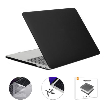 ENKAY Hat-Prince 3 in 1 Matte Laptop Protective Case + TPU Keyboard Film + Anti-dust Plugs Set for MacBook Pro 14.2 inch A2442 2021/A2779 2023, Version:EU Version(Black) - MacBook Pro Cases by ENKAY | Online Shopping South Africa | PMC Jewellery | Buy Now Pay Later Mobicred