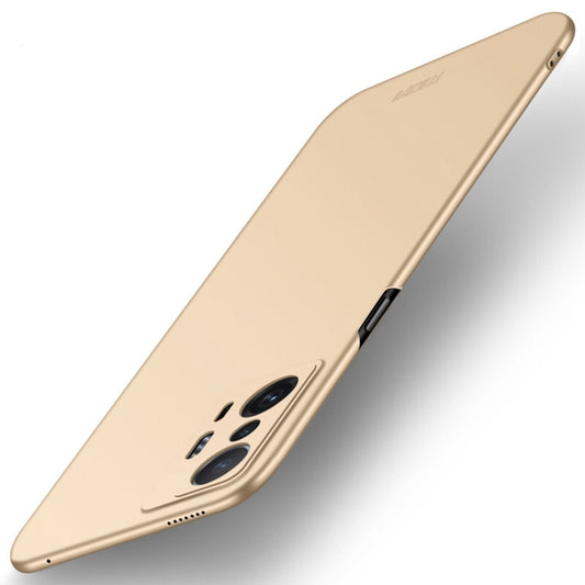 For Xiaomi Mi 11T / 11T Pro MOFI Frosted PC Ultra-thin Hard Phone Case(Gold) - Xiaomi Cases by MOFI | Online Shopping South Africa | PMC Jewellery