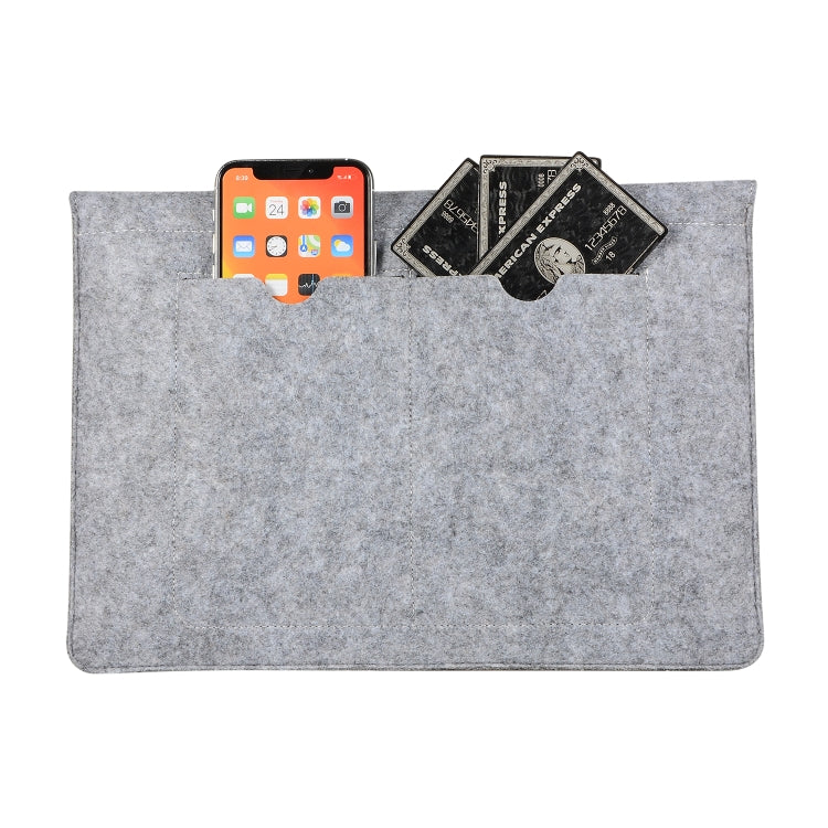 Felt Liner Bag Computer Bag Notebook Protective Cover For 12 inch(Grey) - free shipping - PMC TechLife - Order now!