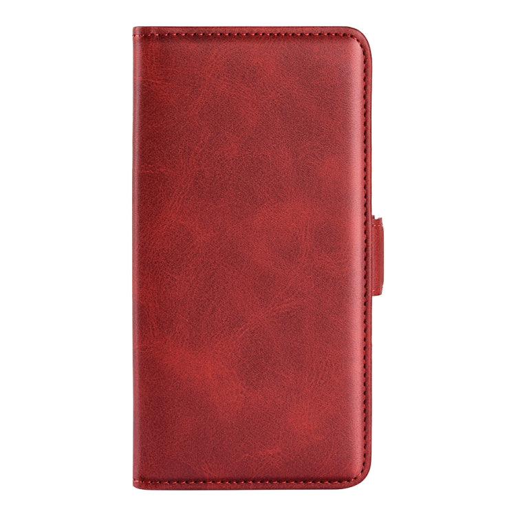 For Google Pixel 6a Dual-side Magnetic Buckle Leather Phone Case(Red) - Google Cases by PMC TechLife | Online Shopping South Africa | PMC TechLife | Buy Now Pay Later Mobicred