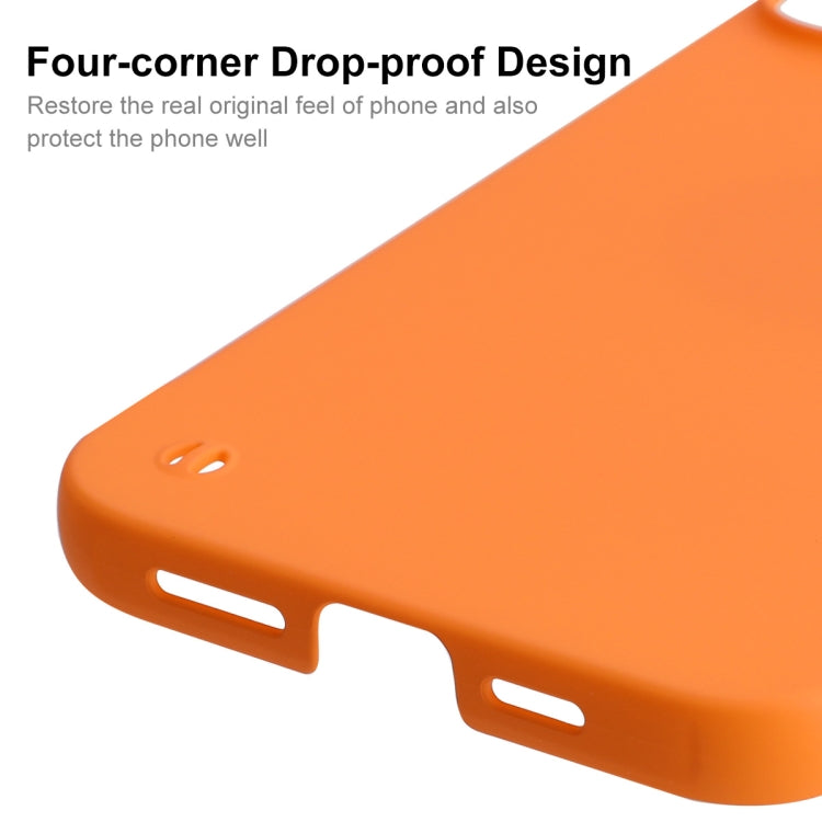 For iPhone 13 ENKAY Matte Frameless PC Phone Case(Orange) - iPhone 13 Cases by ENKAY | Online Shopping South Africa | PMC Jewellery | Buy Now Pay Later Mobicred