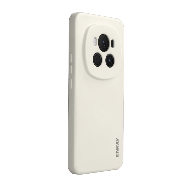 For Honor Magic6 ENKAY Liquid Silicone Soft Shockproof Phone Case(Beige) - Honor Cases by ENKAY | Online Shopping South Africa | PMC Jewellery | Buy Now Pay Later Mobicred