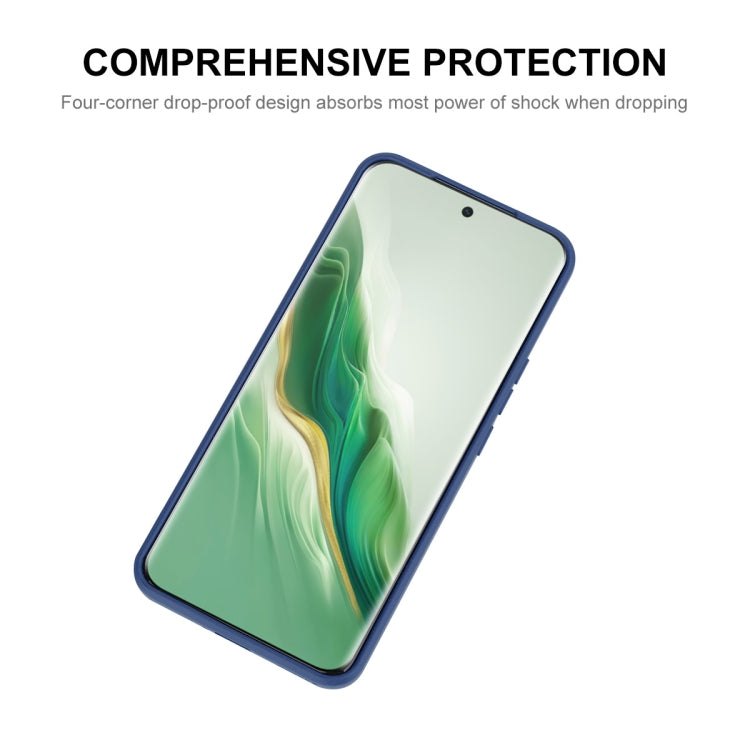 For Honor Magic6 ENKAY Liquid Silicone Soft Shockproof Phone Case(Dark Blue) - Honor Cases by ENKAY | Online Shopping South Africa | PMC Jewellery | Buy Now Pay Later Mobicred
