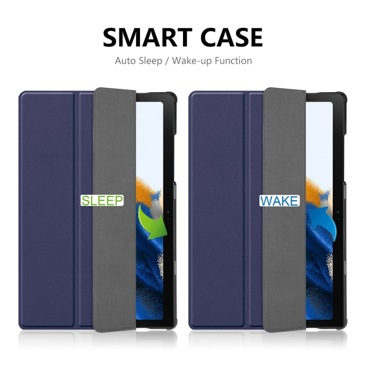 For Samsung Galaxy Tab A8 10.5 2021 ENKAY Custer Texture Leather Smart Tablet Case(Dark Blue) - free shipping - PMc TechLife - Order now!