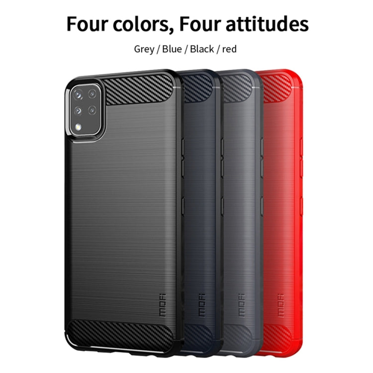 For LG K42 MOFI Gentleness Brushed Carbon Fiber Soft TPU Case(Blue) - LG by MOFI | Online Shopping South Africa | PMC TechLife | Buy Now Pay Later Mobicred