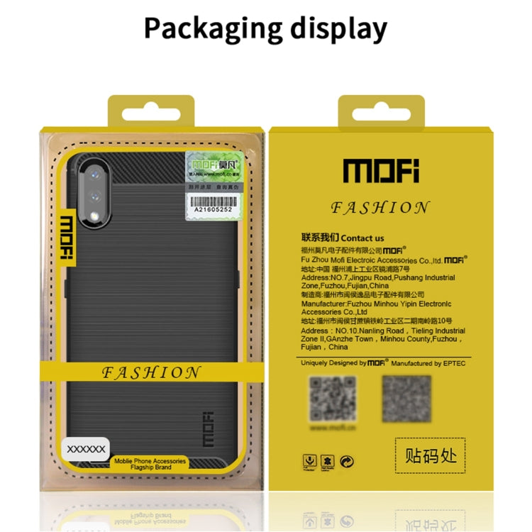 For Google Pixel 6A MOFI Gentleness Brushed Carbon Fiber Soft TPU Case(Black) - Google Cases by MOFI | Online Shopping South Africa | PMC TechLife | Buy Now Pay Later Mobicred