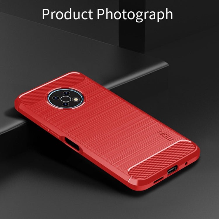 For Nokia G50 MOFI Gentleness Brushed Carbon Fiber Soft TPU Case(Red) - Nokia Cases by MOFI | Online Shopping South Africa | PMC TechLife | Buy Now Pay Later Mobicred