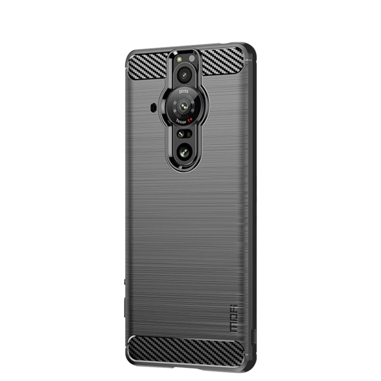 For Sony Xperia Pro-I MOFI Gentleness Brushed Carbon Fiber Soft TPU Case(Black) - Sony Cases by MOFI | Online Shopping South Africa | PMC TechLife