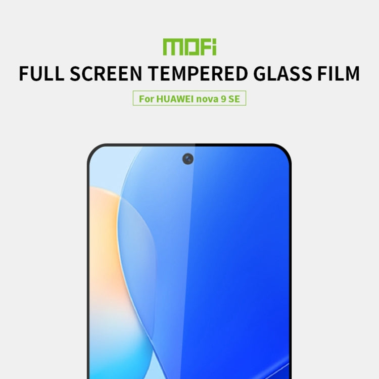 For Huawei Nova 9 SE MOFI 9H 2.5D Full Screen Tempered Glass Film(Black) - free shipping - PMC TechLife - Order now!