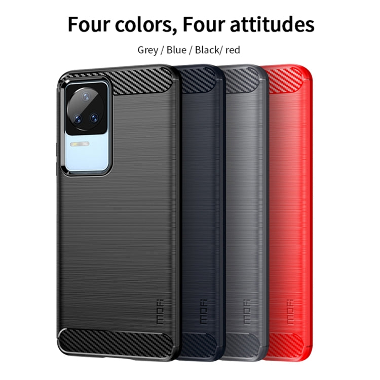 For Xiaomi Redmi K40S MOFI Gentleness Brushed Carbon Fiber Soft TPU Case(Black) - Xiaomi Cases by MOFI | Online Shopping South Africa | PMC TechLife | Buy Now Pay Later Mobicred