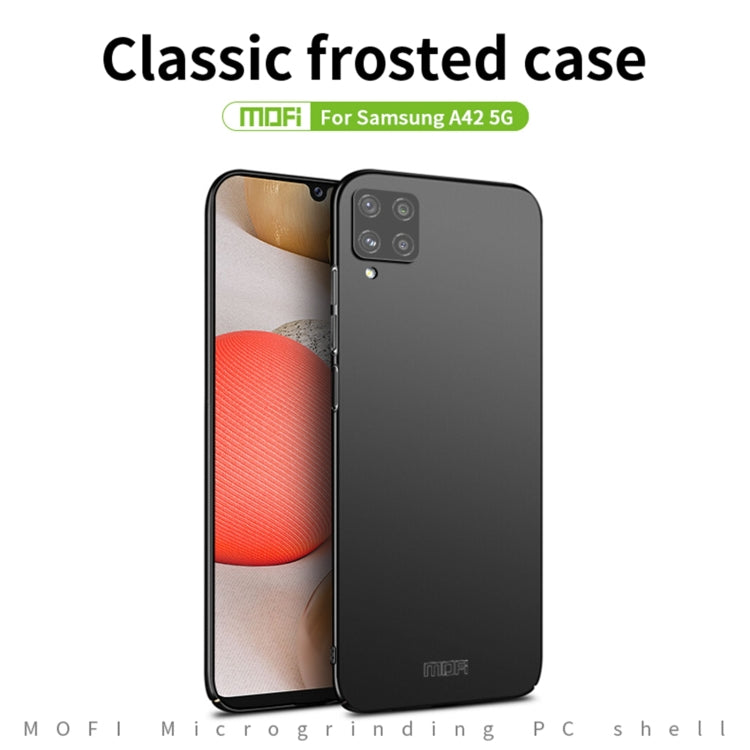 For Samsung Galaxy A42 5G / M42 5G MOFI Frosted PC Ultra-thin Hard Phone Case(Black) - Galaxy Phone Cases by MOFI | Online Shopping South Africa | PMC Jewellery