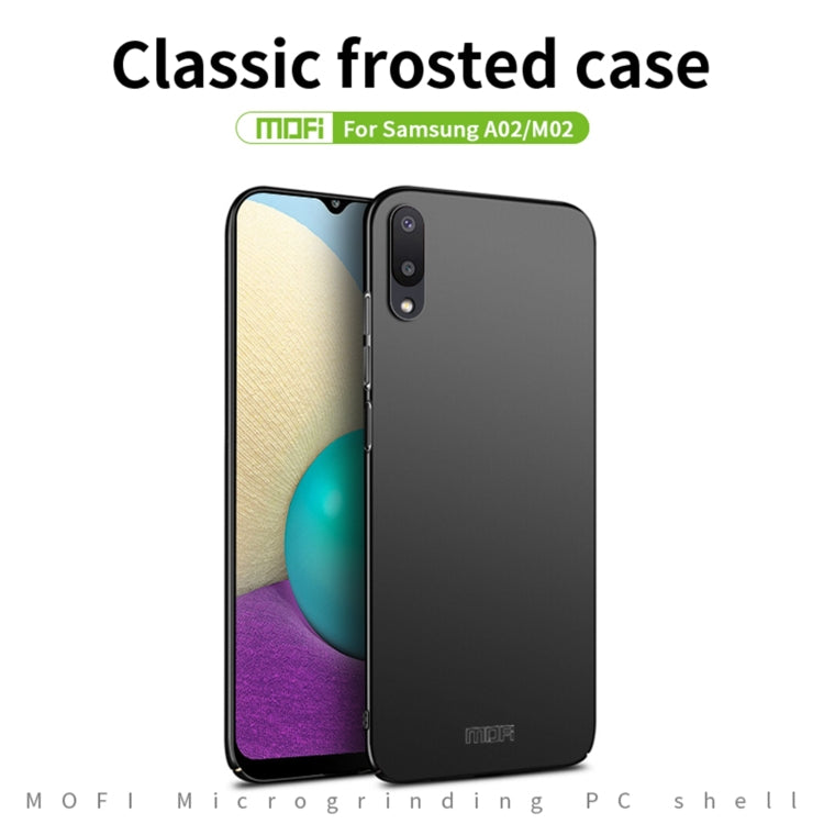 For Samsung Galaxy A02 / M02 MOFI Frosted PC Ultra-thin Hard Phone Case(Black) - Galaxy Phone Cases by MOFI | Online Shopping South Africa | PMC Jewellery