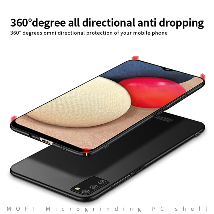 For Samsung Galaxy A02s EU / A03s / M02s / F02s MOFI Frosted PC Ultra-thin Hard Case(Blue) - Galaxy Phone Cases by MOFI | Online Shopping South Africa | PMC TechLife | Buy Now Pay Later Mobicred