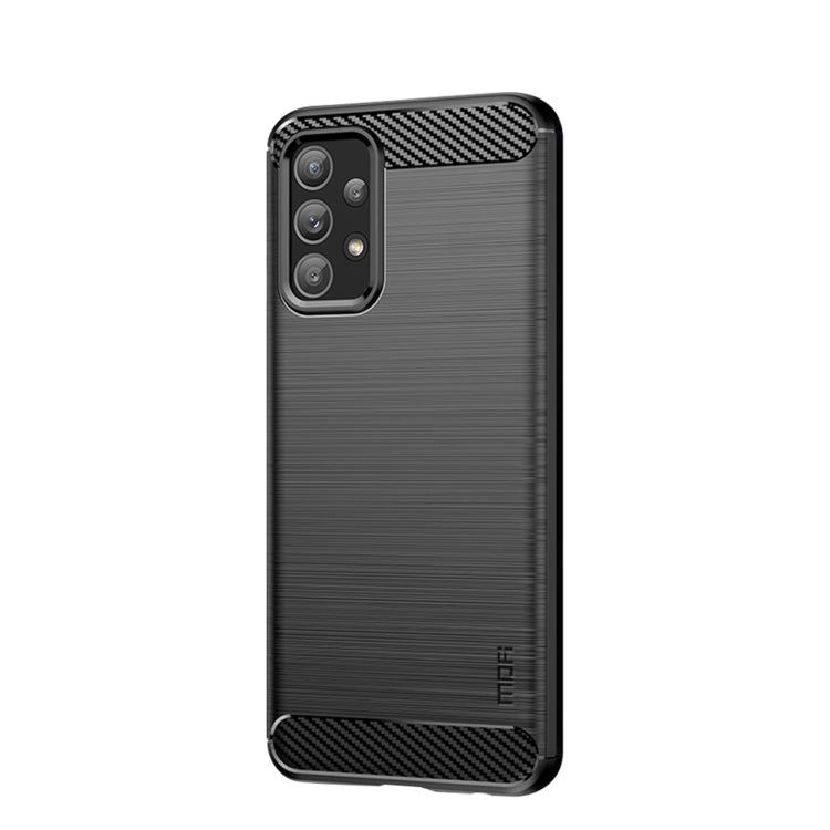 For Samsung Galaxy A23 / M23 / F23 MOFI Gentleness Series Brushed Texture Carbon Fiber Soft TPU Case(Black) - Galaxy Phone Cases by MOFI | Online Shopping South Africa | PMC Jewellery | Buy Now Pay Later Mobicred