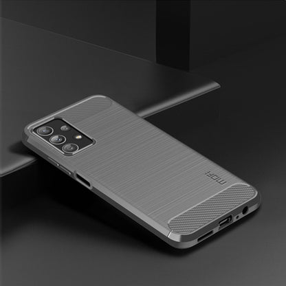 For Samsung Galaxy A23 / M23 / F23 MOFI Gentleness Series Brushed Texture Carbon Fiber Soft TPU Case(Gray) - Galaxy Phone Cases by MOFI | Online Shopping South Africa | PMC Jewellery | Buy Now Pay Later Mobicred