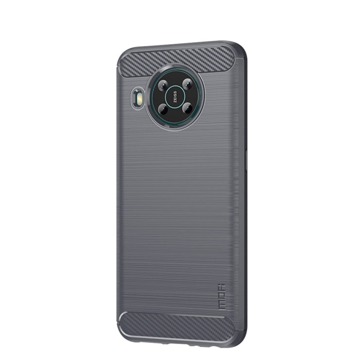 For Nokia X100 MOFI Gentleness Series Brushed Texture Carbon Fiber TPU Phone Case(Gray) - Nokia Cases by MOFI | Online Shopping South Africa | PMC Jewellery