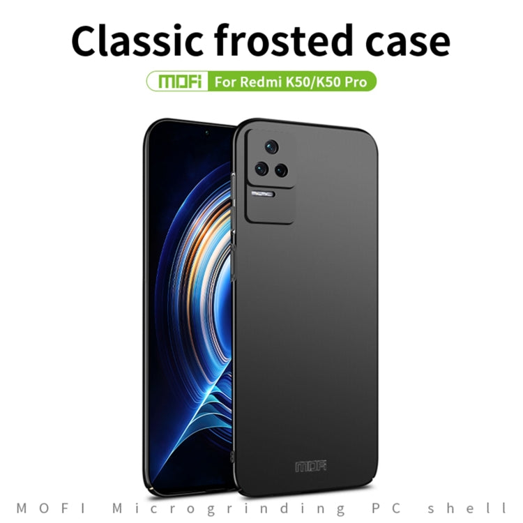 For Xiaomi Redmi K50 / K50 Pro MOFI Frosted PC Ultra-thin Hard  Phone Case(Blue) - free shipping - PMC TechLife - Order now!