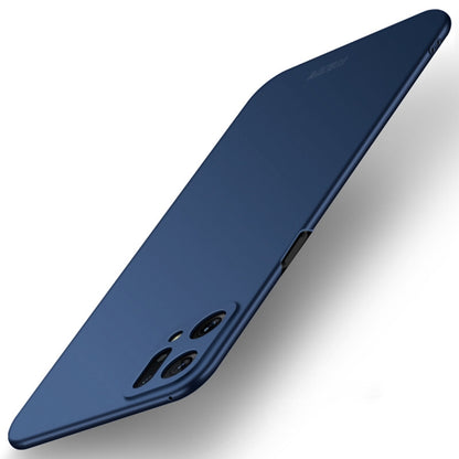 For OPPO Find X5 MOFI Frosted PC Ultra-thin Hard Case(Blue) - OPPO Cases by MOFI | Online Shopping South Africa | PMC Jewellery