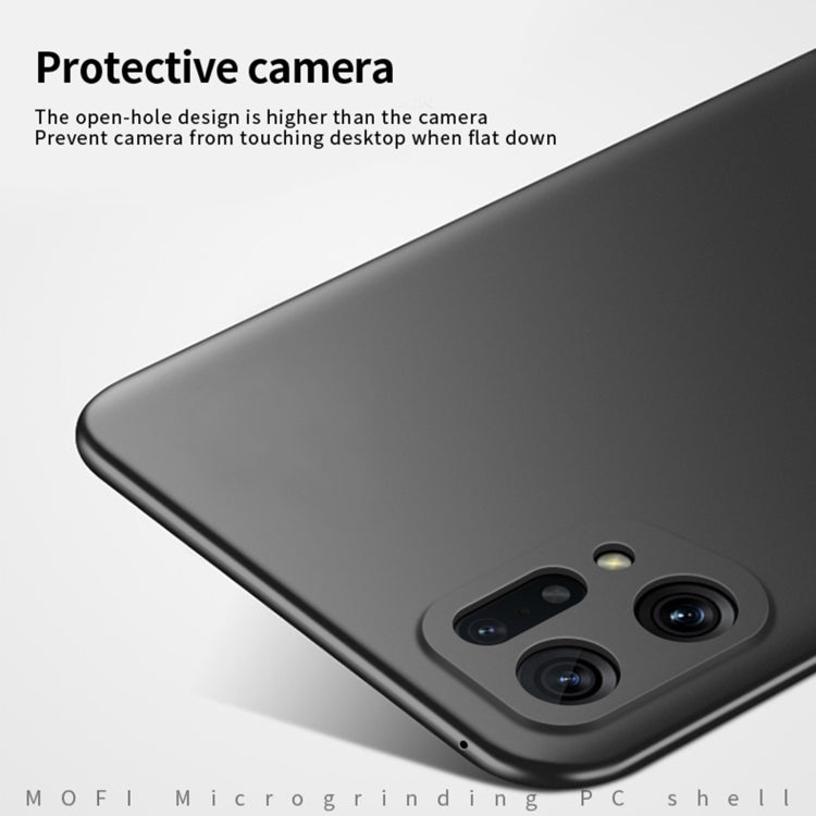 For OPPO Find X5 MOFI Frosted PC Ultra-thin Hard Case(Rose Gold) - OPPO Cases by MOFI | Online Shopping South Africa | PMC TechLife | Buy Now Pay Later Mobicred