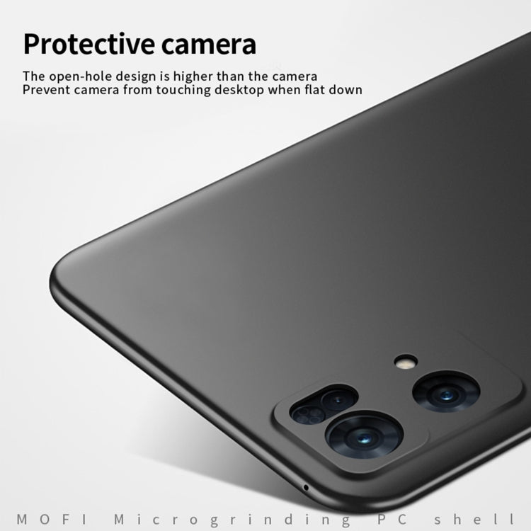For OPPO Reno7 Pro MOFI Frosted PC Ultra-thin Hard Case(Gold) - OPPO Cases by MOFI | Online Shopping South Africa | PMC TechLife