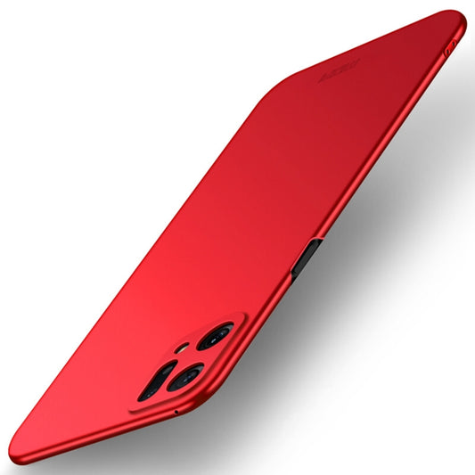 For OPPO Find X5 MOFI Frosted PC Ultra-thin Hard Case(Red) - OPPO Cases by MOFI | Online Shopping South Africa | PMC Jewellery