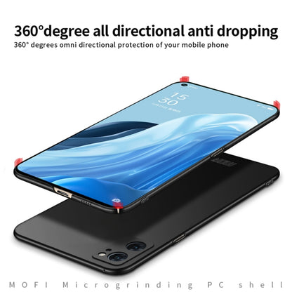 For OPPO Reno7 4G / F21 Pro 4G MOFI Frosted PC Ultra-thin Hard Case(Blue) - OPPO Cases by MOFI | Online Shopping South Africa | PMC Jewellery