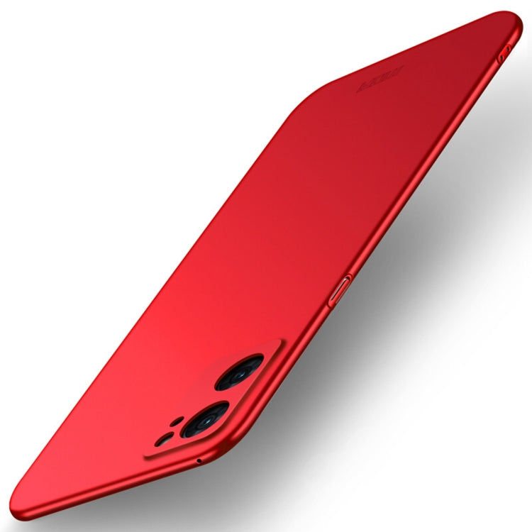 For OPPO Reno7 4G / F21 Pro 4G MOFI Frosted PC Ultra-thin Hard Case(Red) - free shipping - PMC TechLife - Order now!