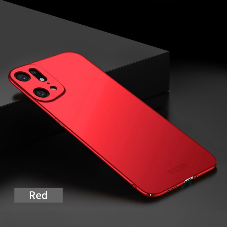 For OPPO Find X5 Pro MOFI Frosted PC Ultra-thin Hard Case(Red) -  by MOFI | Online Shopping South Africa | PMC TechLife | Buy Now Pay Later Mobicred