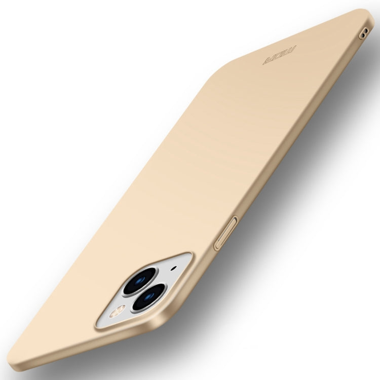 For iPhone 14 MOFI Frosted PC Ultra-thin Hard Case (Gold) - iPhone 14 Cases by MOFI | Online Shopping South Africa | PMC Jewellery