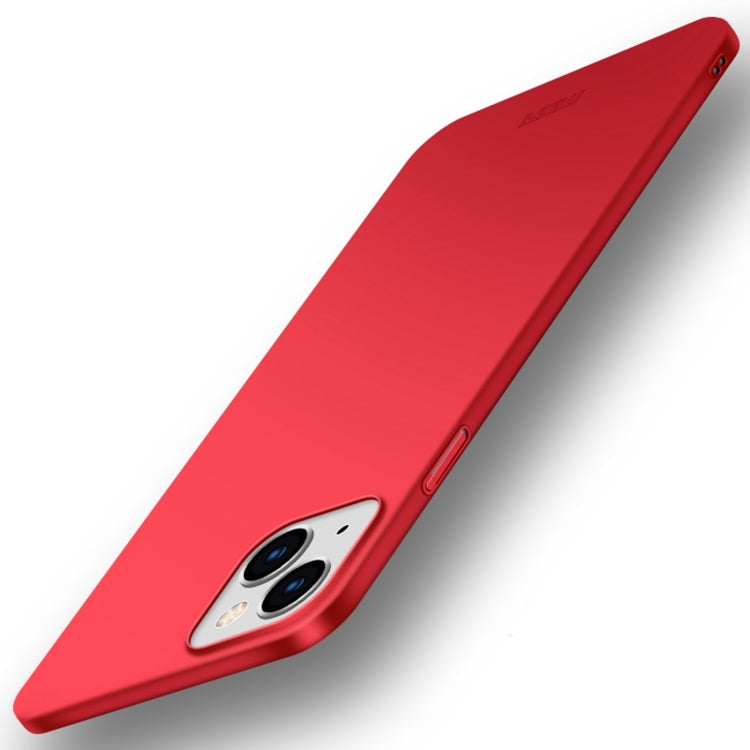 For iPhone 14 Plus MOFI Frosted PC Ultra-thin Hard Case  (Red) - iPhone 14 Plus Cases by MOFI | Online Shopping South Africa | PMC TechLife