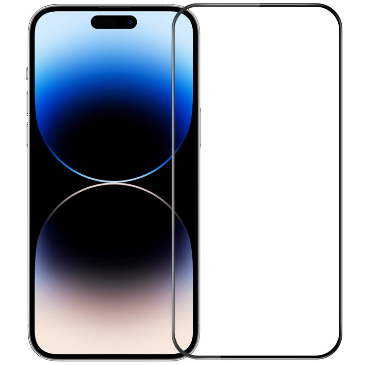 For iPhone 14 Pro MOFI 9H 3D Explosion-proof Curved Screen Tempered Glass Film(Black) - iPhone 14 Pro Tempered Glass by MOFI | Online Shopping South Africa | PMC TechLife