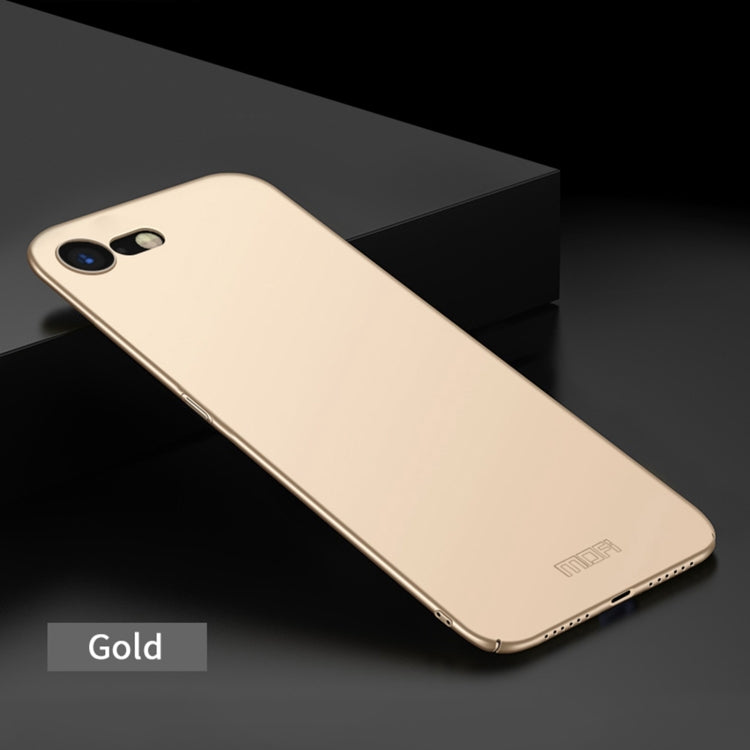 For iPhone SE 2022 / 2020 MOFI Frosted PC Ultra-thin Hard Case(Gold) - free shipping - PMC TechLife - Order now!