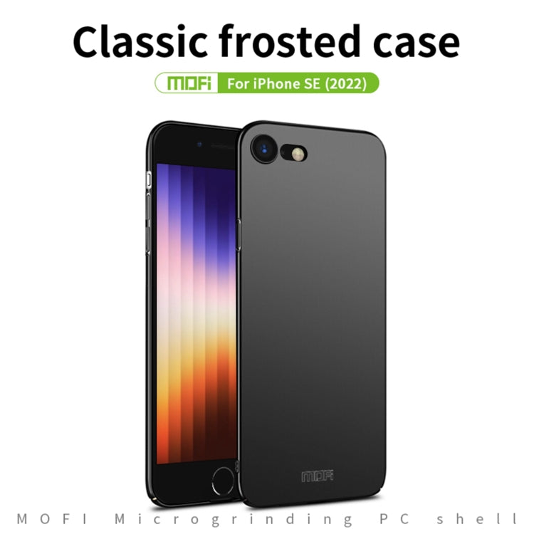 For iPhone SE 2022 / 2020 MOFI Frosted PC Ultra-thin Hard Case(Gold) - free shipping - PMC TechLife - Order now!